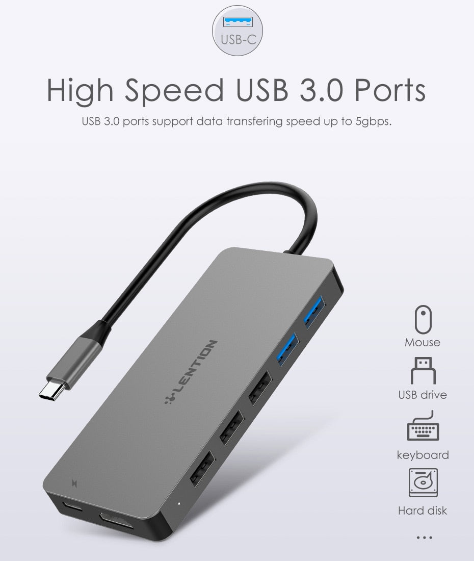 9 in 1 USB-C Hub